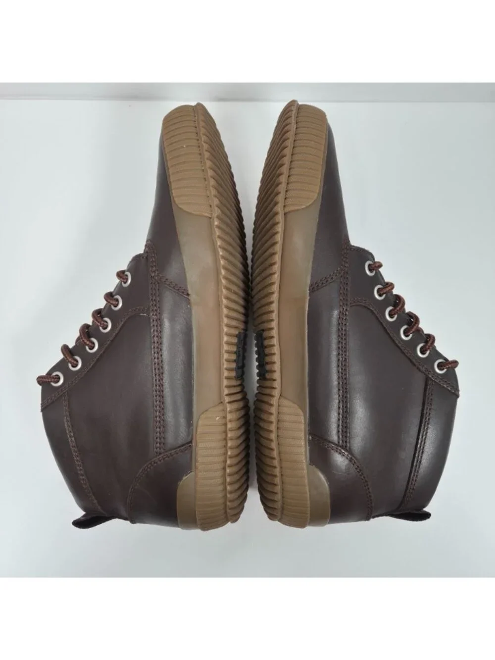 Chrome Industries Storm 415 Men's Brown Leather Amber /Gum Work Boots US Size 9